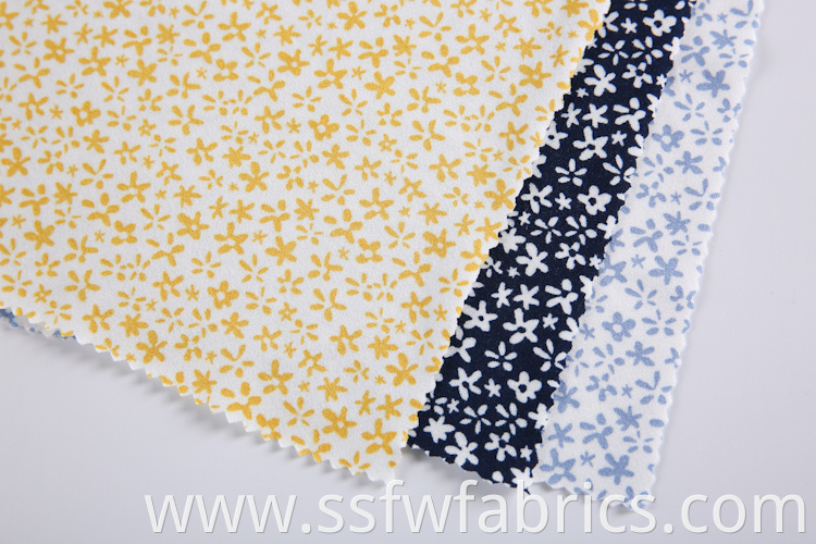 Small Flowers Pattern Fabric Custom Printing